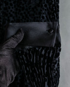 "EMPORIO ARMANI" Velvet dot beautiful pleated dress