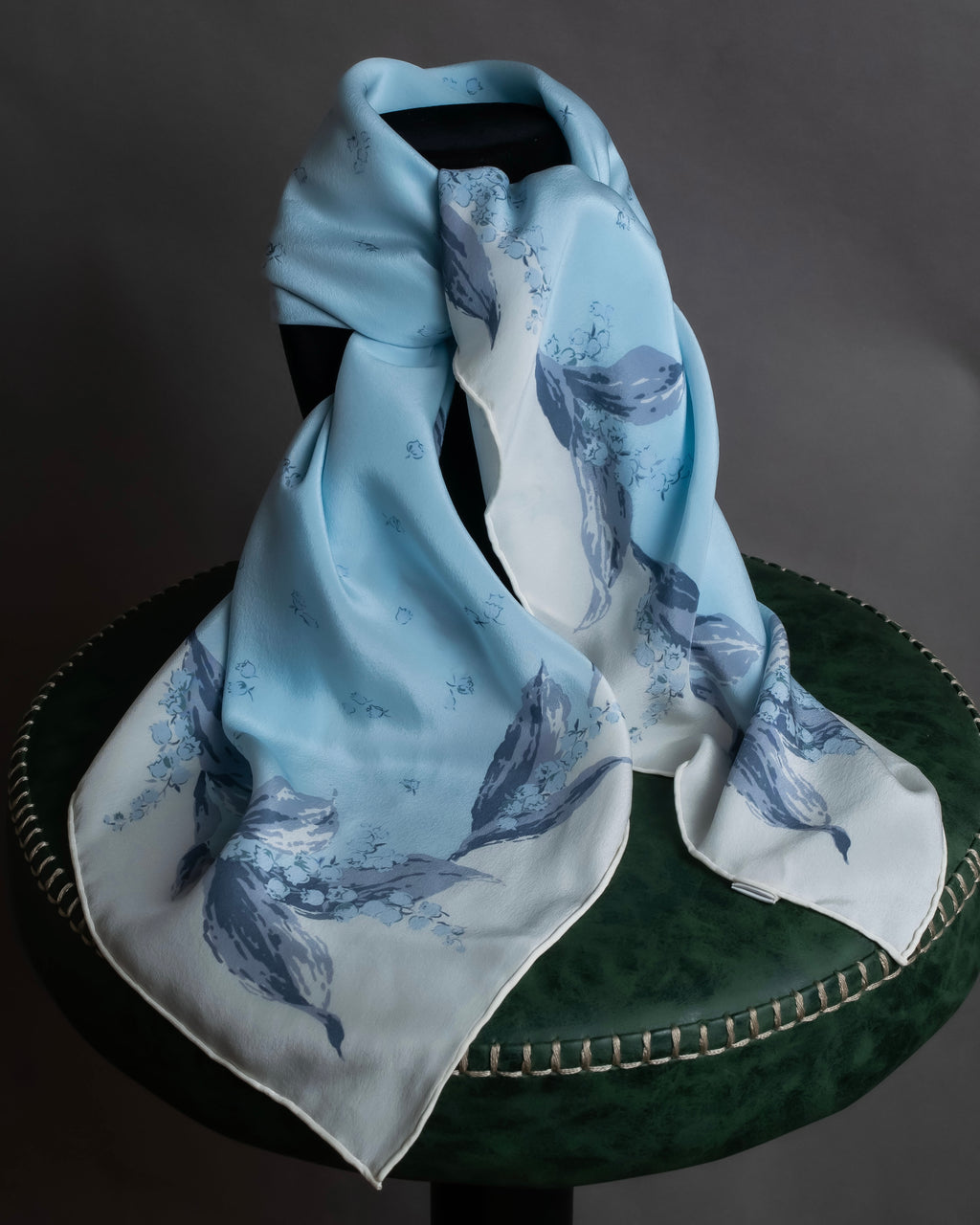 "Christian Dior" Bird motif silk scarf