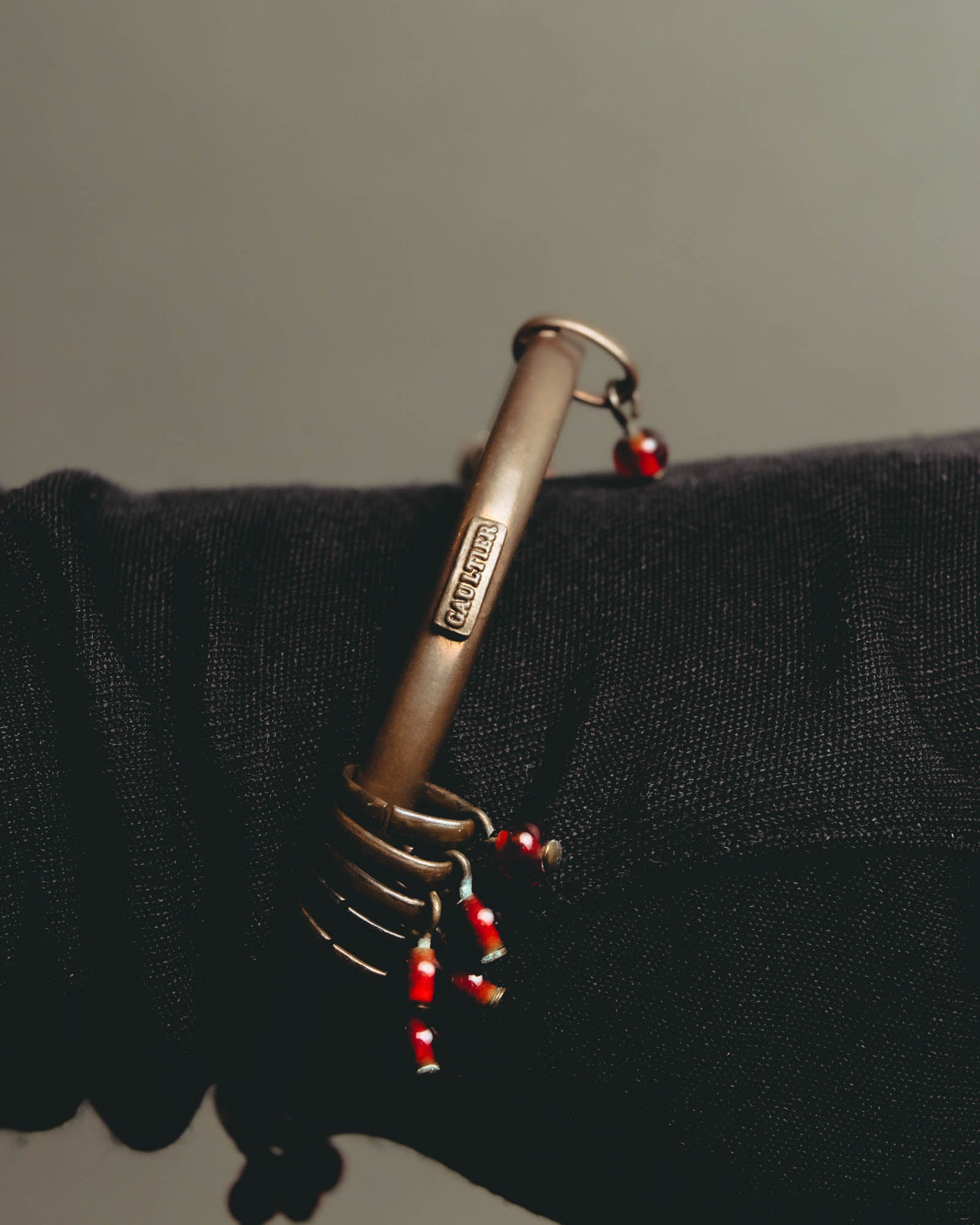"Jean Paul Gaultier" 90's-00's Sculptural red bead bangle
