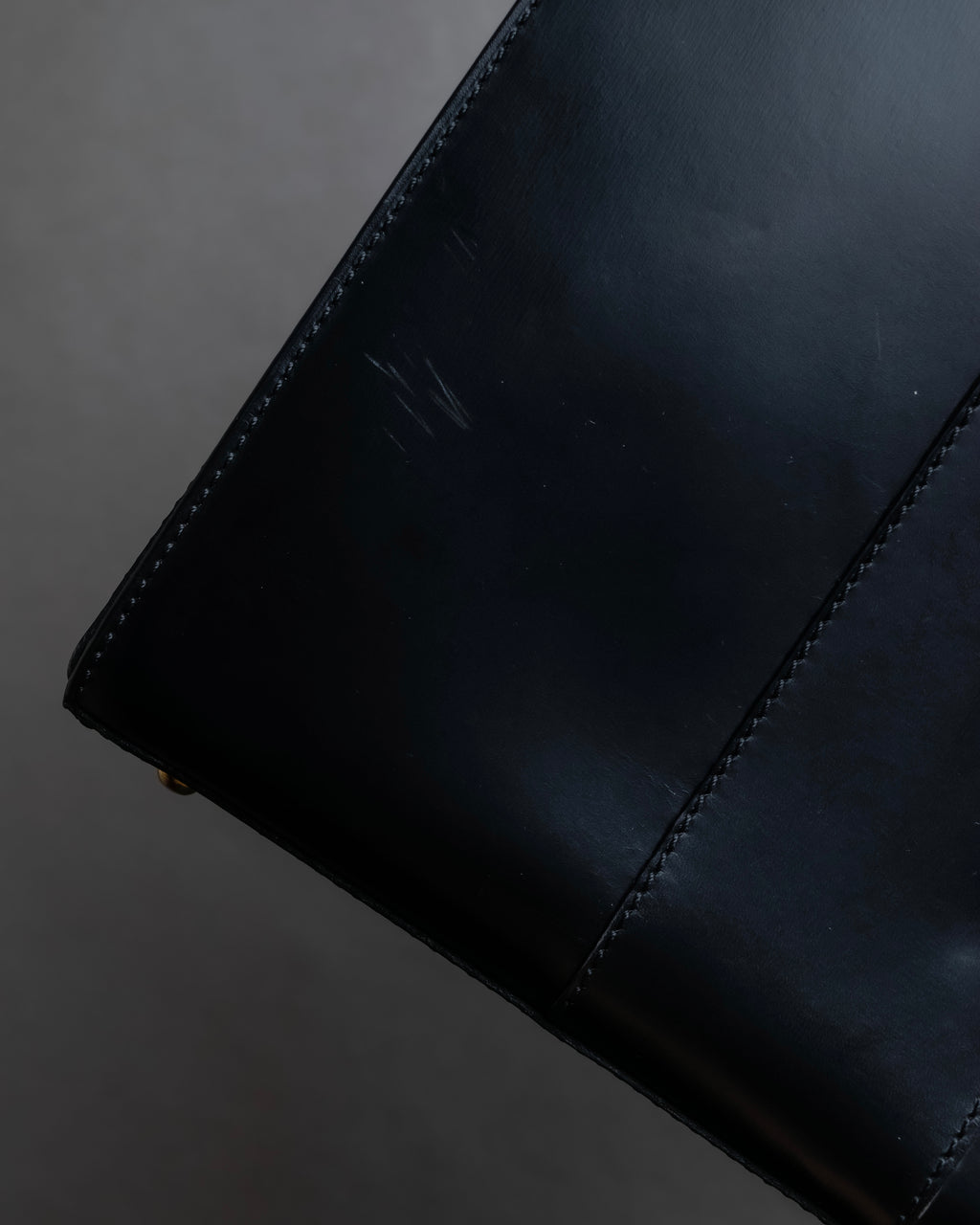 "CELINE" Ringlock design leather hand bag