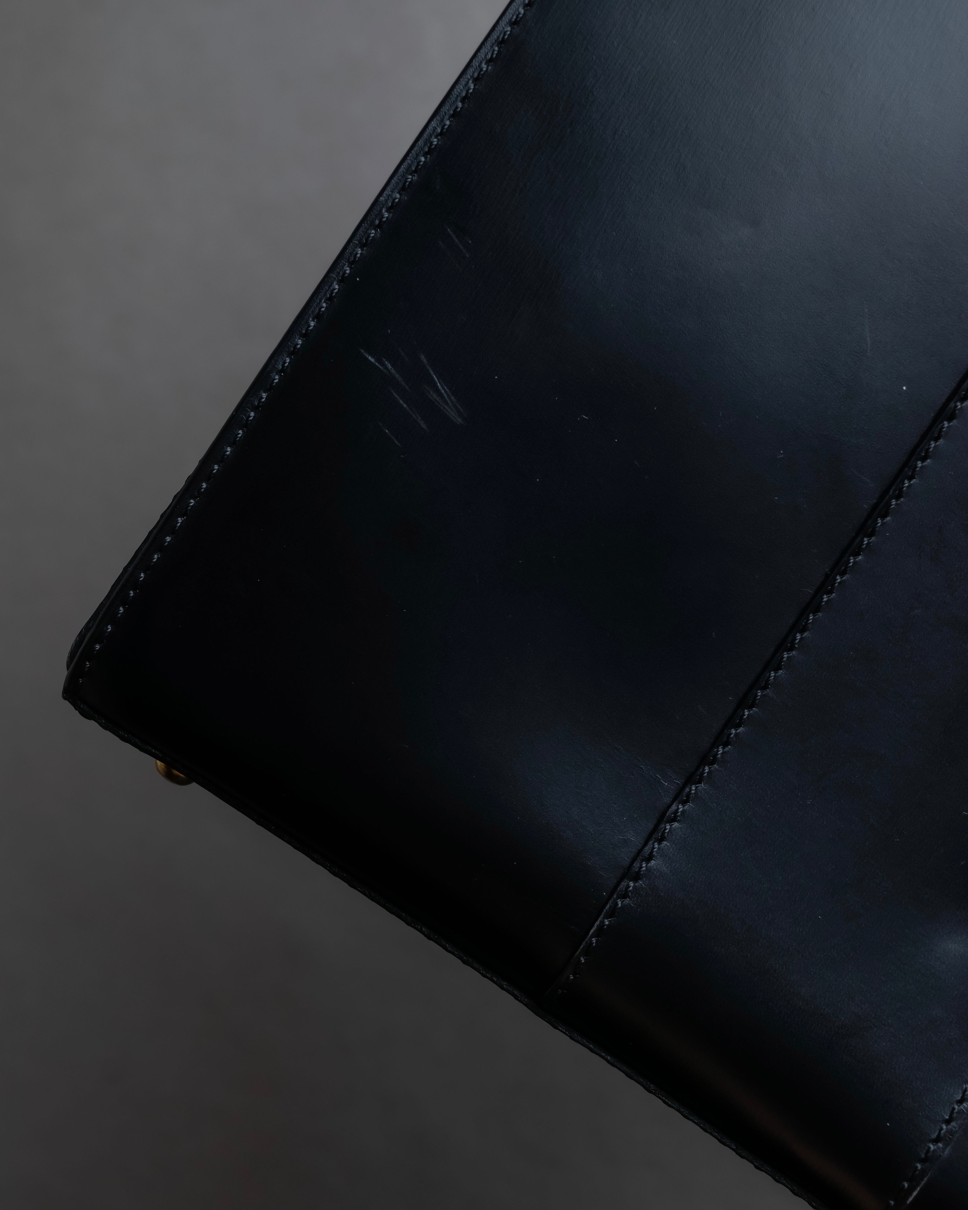 "CELINE" Ringlock design leather hand bag