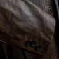 "GUCCI" Oversized calf leather tailored jacket