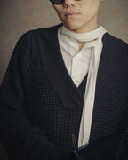 –SPECIAL– “Maison Margiela”
2018 season Deep v-neck elbow patch waffle knit