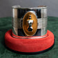 "JEAN PAUL GAULTIER" Torso motif solid perfume docking silver bangle