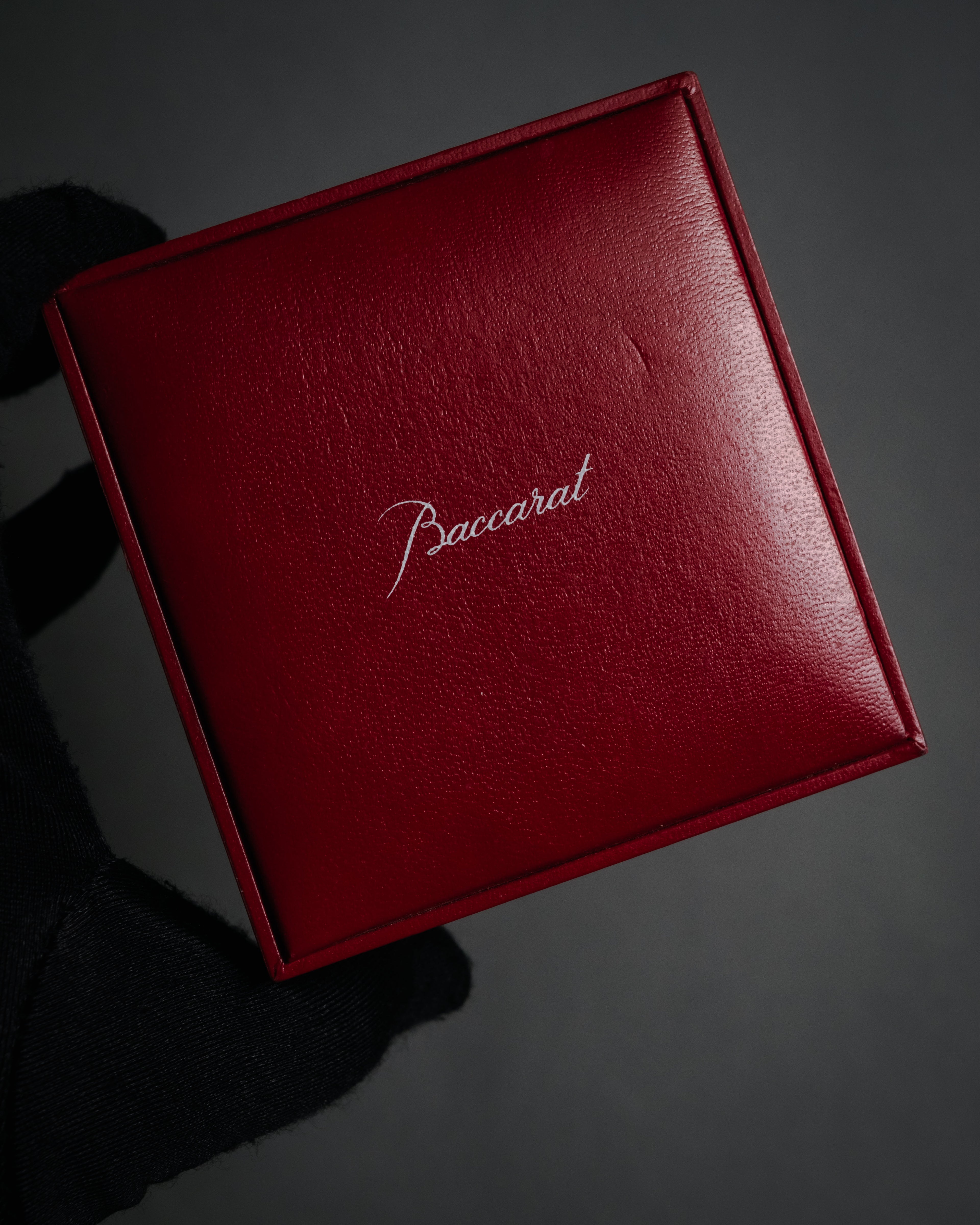 “Baccarat” 00’s Médicis crystal cabochon vermeil ring