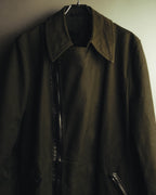 -SPECIAL- "COMME des GARÇONS HOMME" 03AW Asymmetric zip long coat