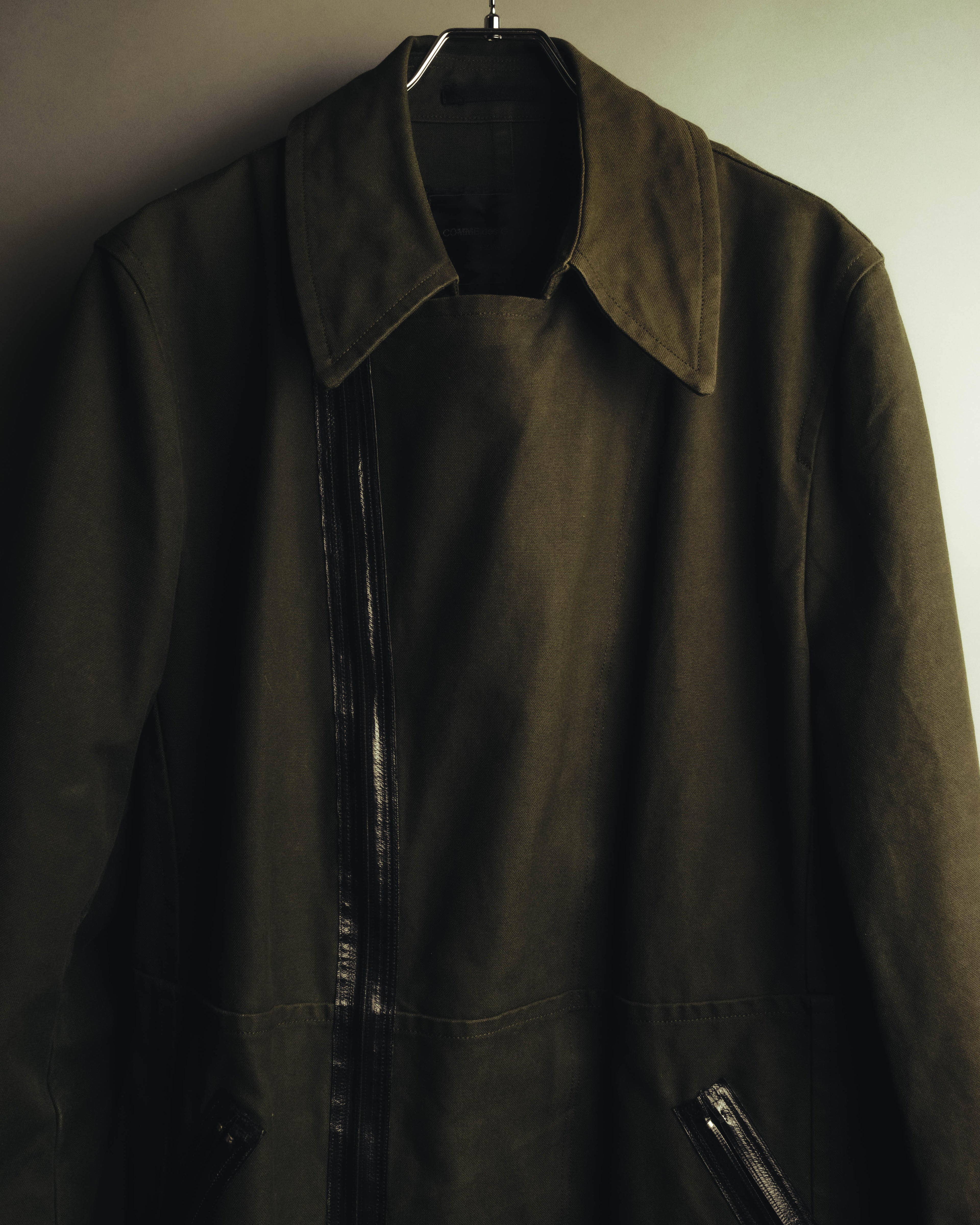 -SPECIAL- "COMME des GARÇONS HOMME" 03AW Asymmetric zip long coat
