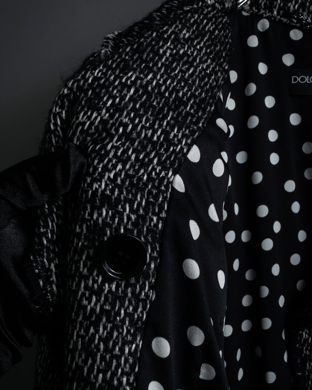 "Dolce & Gabbana" Double-breasted beautiful tweed long coat