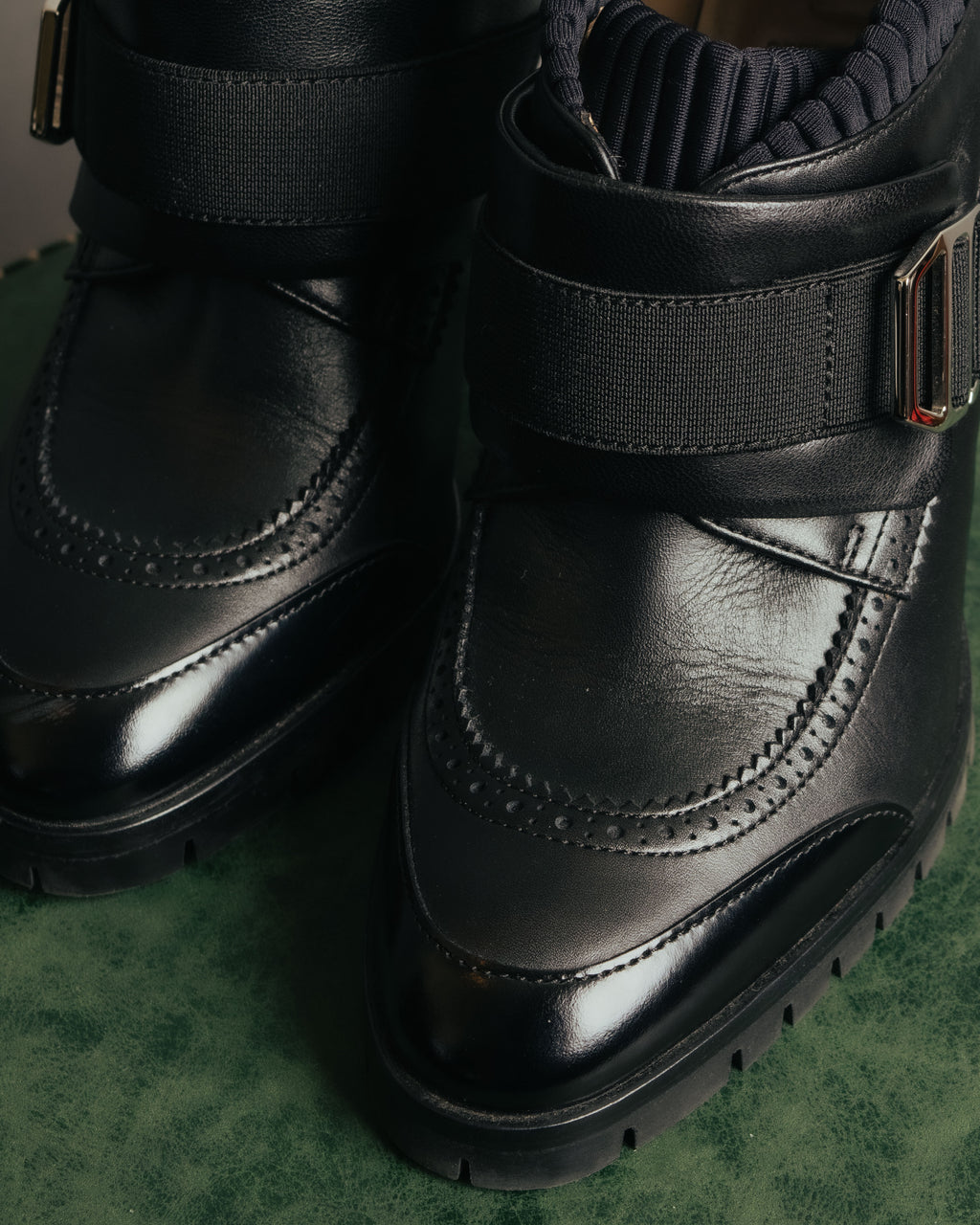 “HERMÈS” 2017-2022 Aw hybrid brogue sock ankle boots