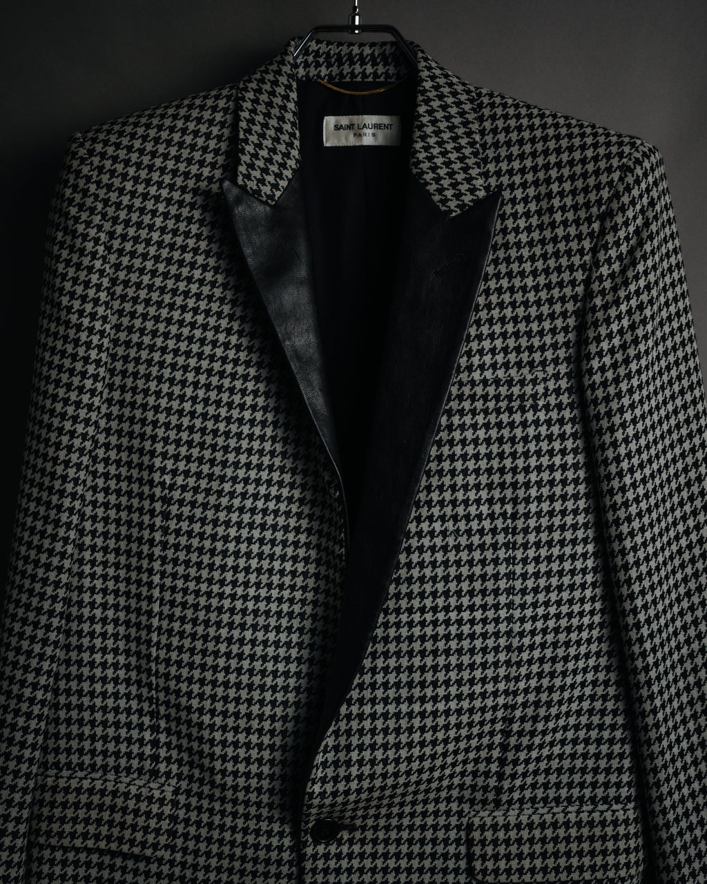 –SPECIAL– "SAINT LAURENT PARIS"
10’s Houndstooth leather-lapel peak blazer
