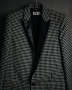 –SPECIAL– "SAINT LAURENT PARIS"
10’s Houndstooth leather-lapel peak blazer