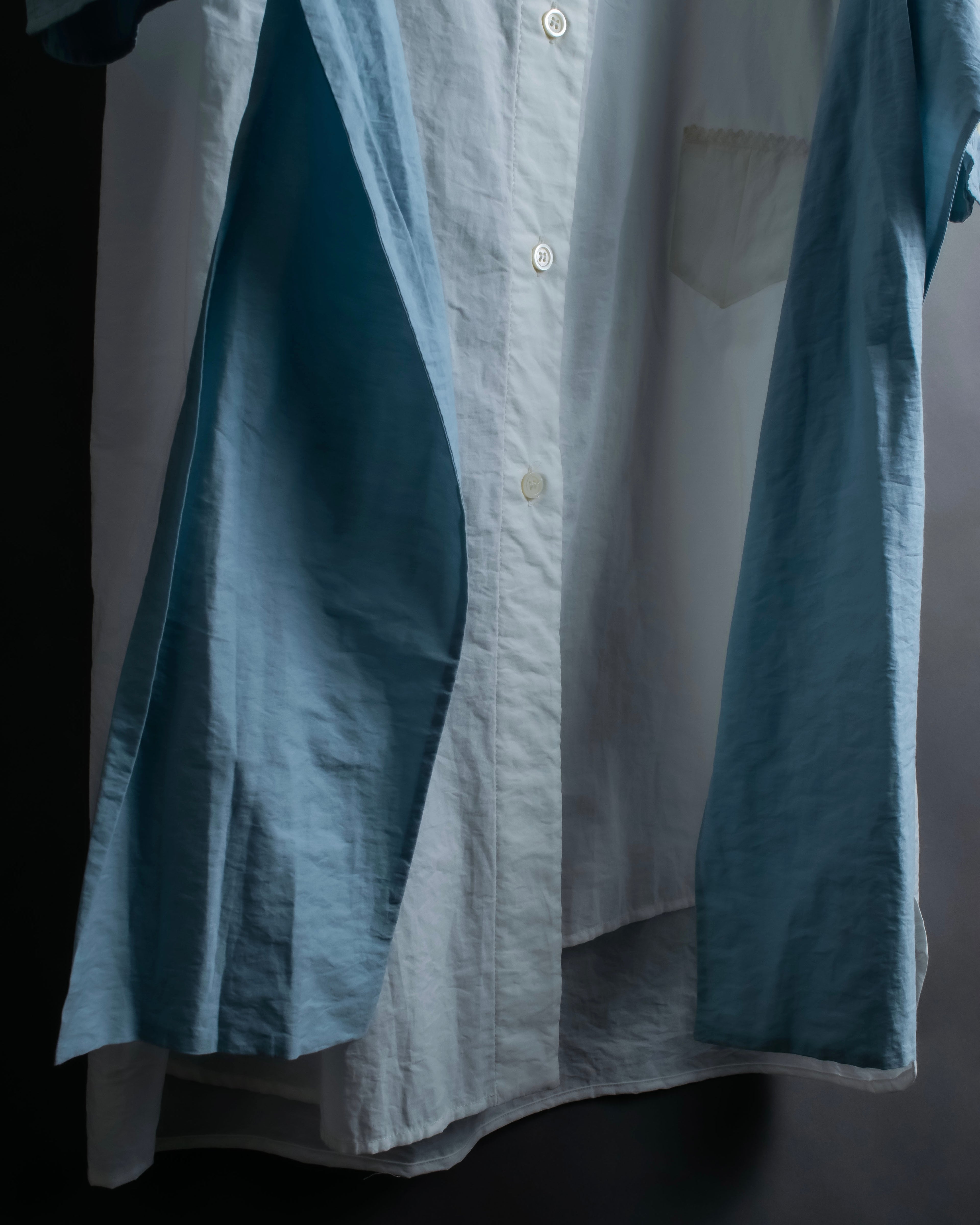 "LOEWE" Asymmetrical waist ribbon design long shirt