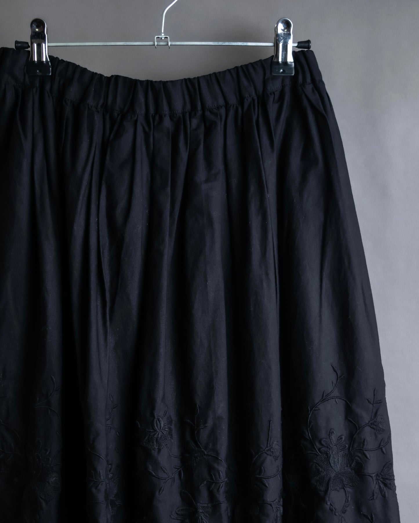 "COMME des GARCONS COMME des GARCONS" Floral embroidery layered gather flare skirt