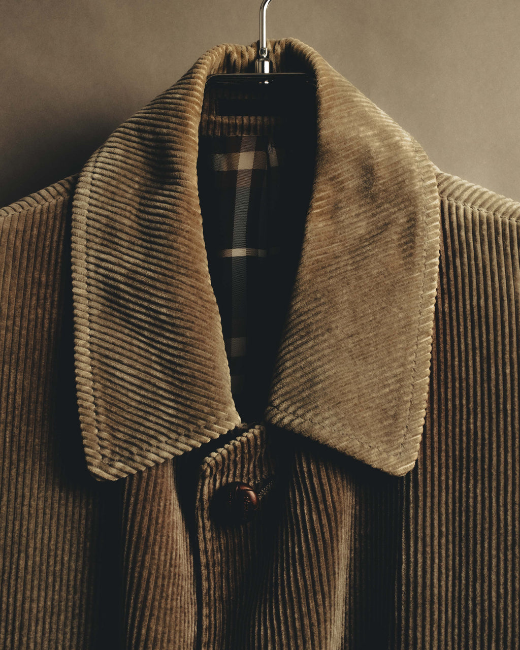 "Burberrys" 80's-90's Relaxed corduroy car coat