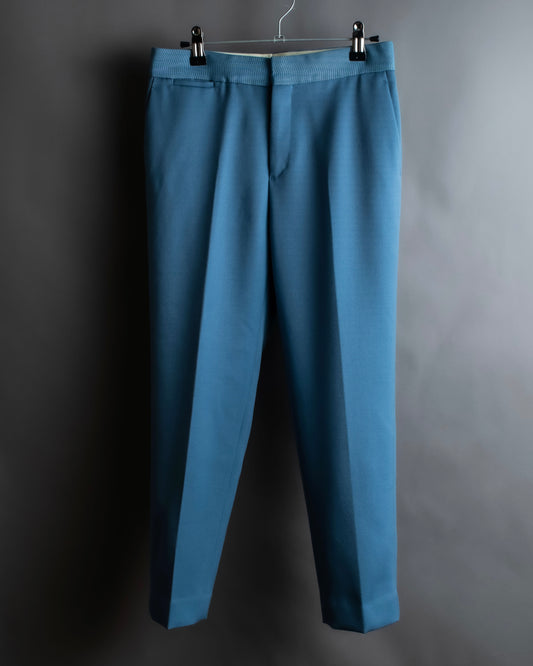 "DRAWER" Beautiful light blue tapered silhouette slacks