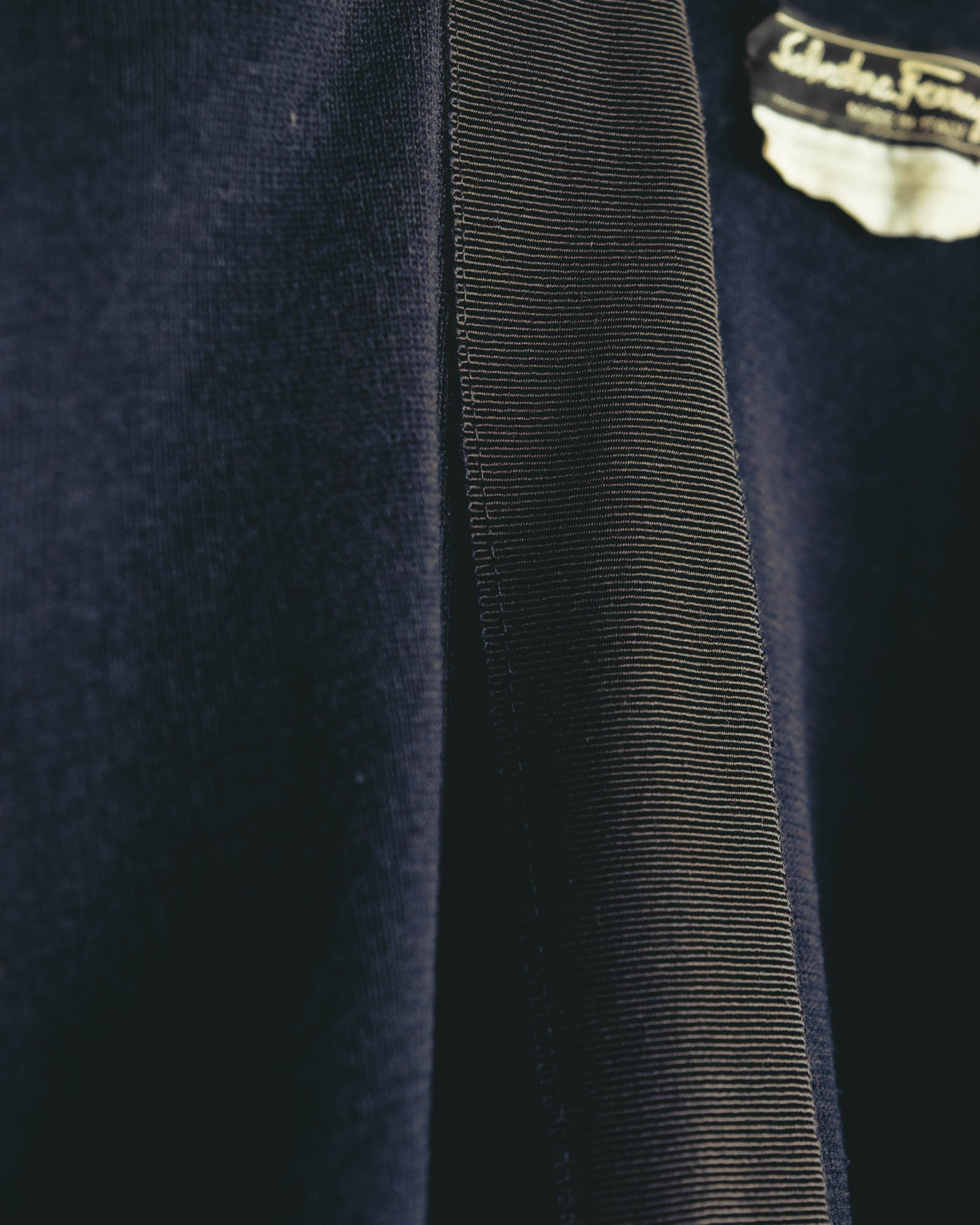 "Salvatore Ferragamo" 80's-90's Elegant cotton knit cardigan