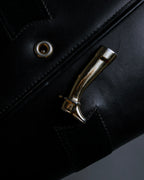 "GUCCI" Saddlery motif crisp design vintage leather shoulder bag