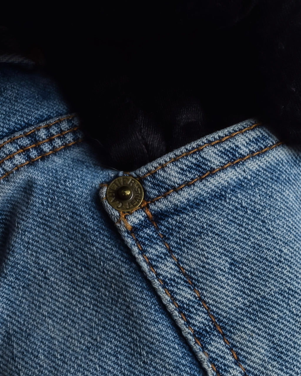 "JEAN PAUL GAULTIER JEANS" Beautiful fade button fly straight denim