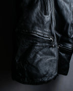 "HYSTERIC GLAMOUR" Lamb leather double riders jacket
