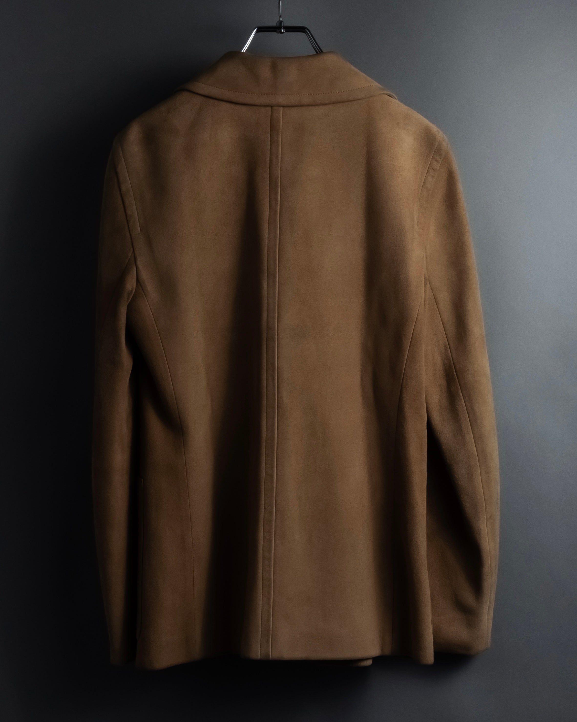 "CELINE" Relaxing design suede leather jacket
