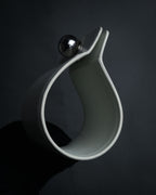 “JIL SANDER” 2020’s Sculptural leather cuff bangle