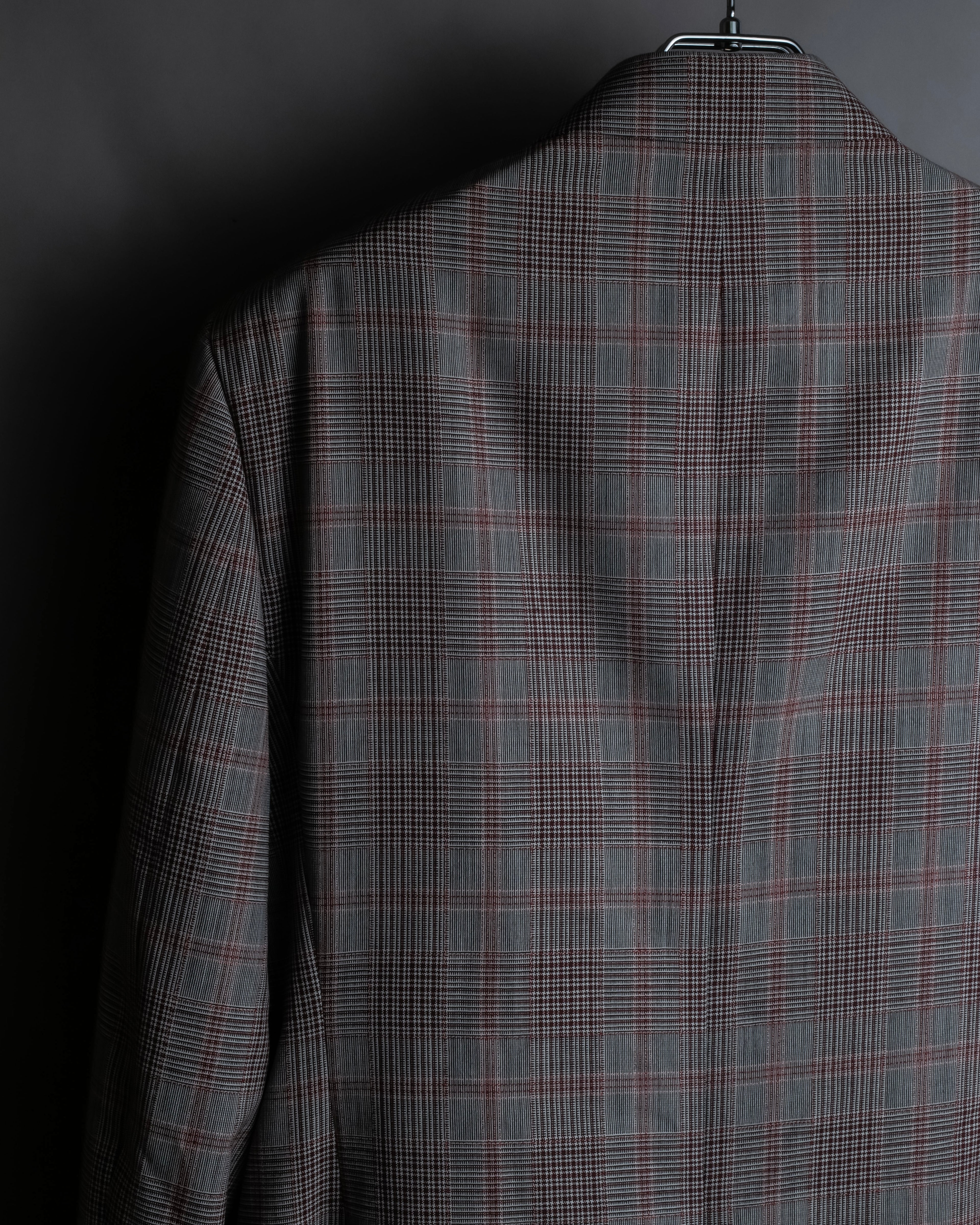 "Calvin Klein" Glen check oversized double breasted jacket