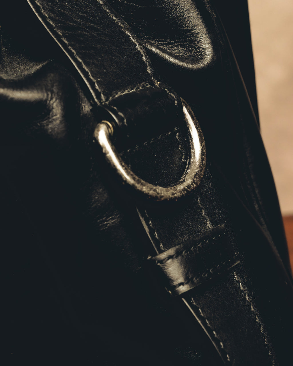 -SPECIAL- "Yves Saint Laurent" 00's Rive gauche black leather frame handbag