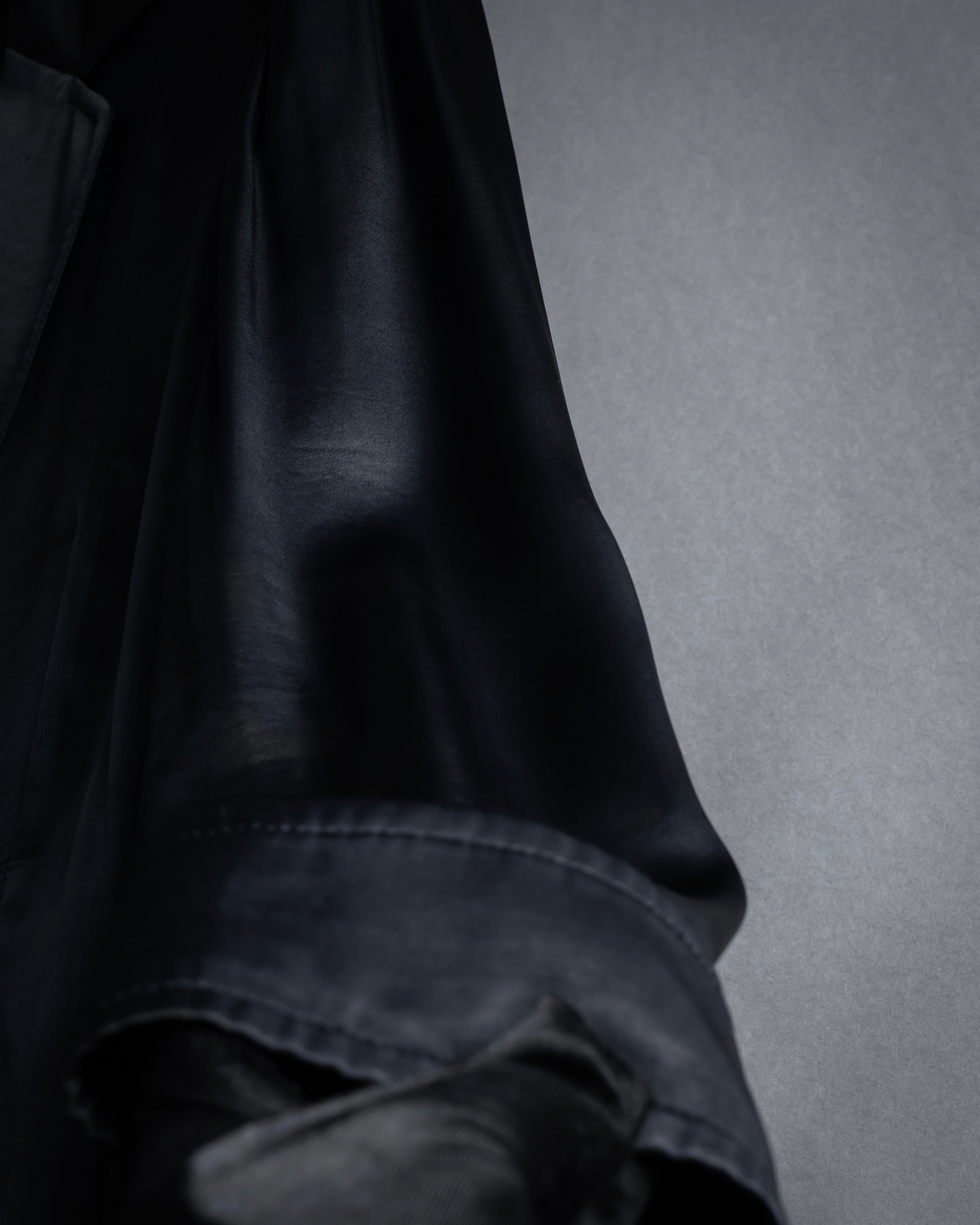 "Yohji Yamamoto +NOIR" 2005SS Rayon draping tailored jacket