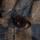 "FENDI" Pecan checkered belted mid length coat