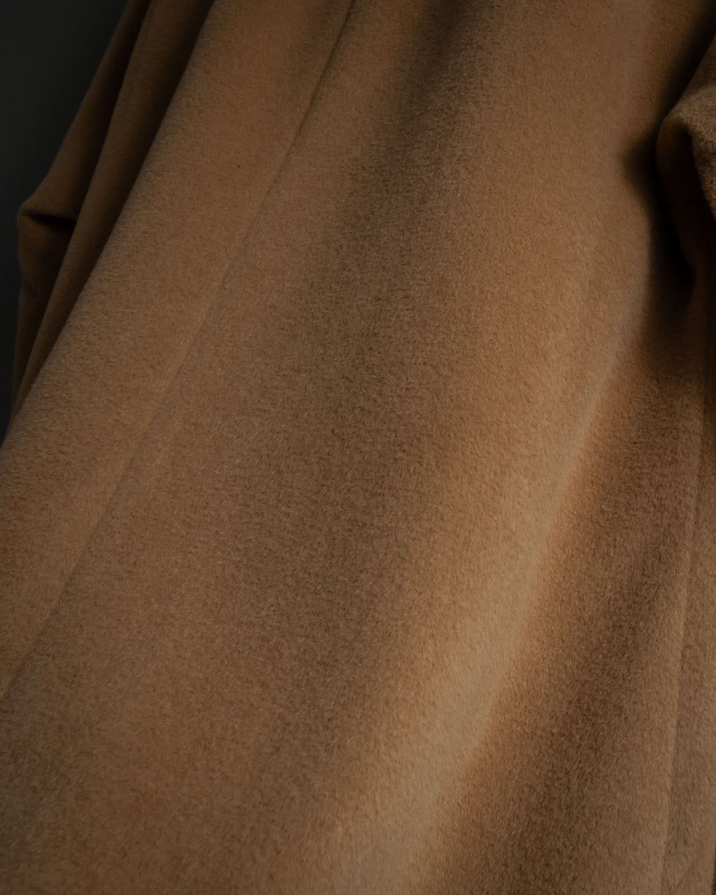 "ISSEY MIYAKE" 03AW Angora wool blend flared silhouette coat