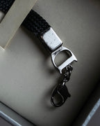 "Christian Dior" Logo design charm ribbon tie bracelet