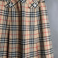 "BURBERRY" Nova check pattern box pleats mid length skirt