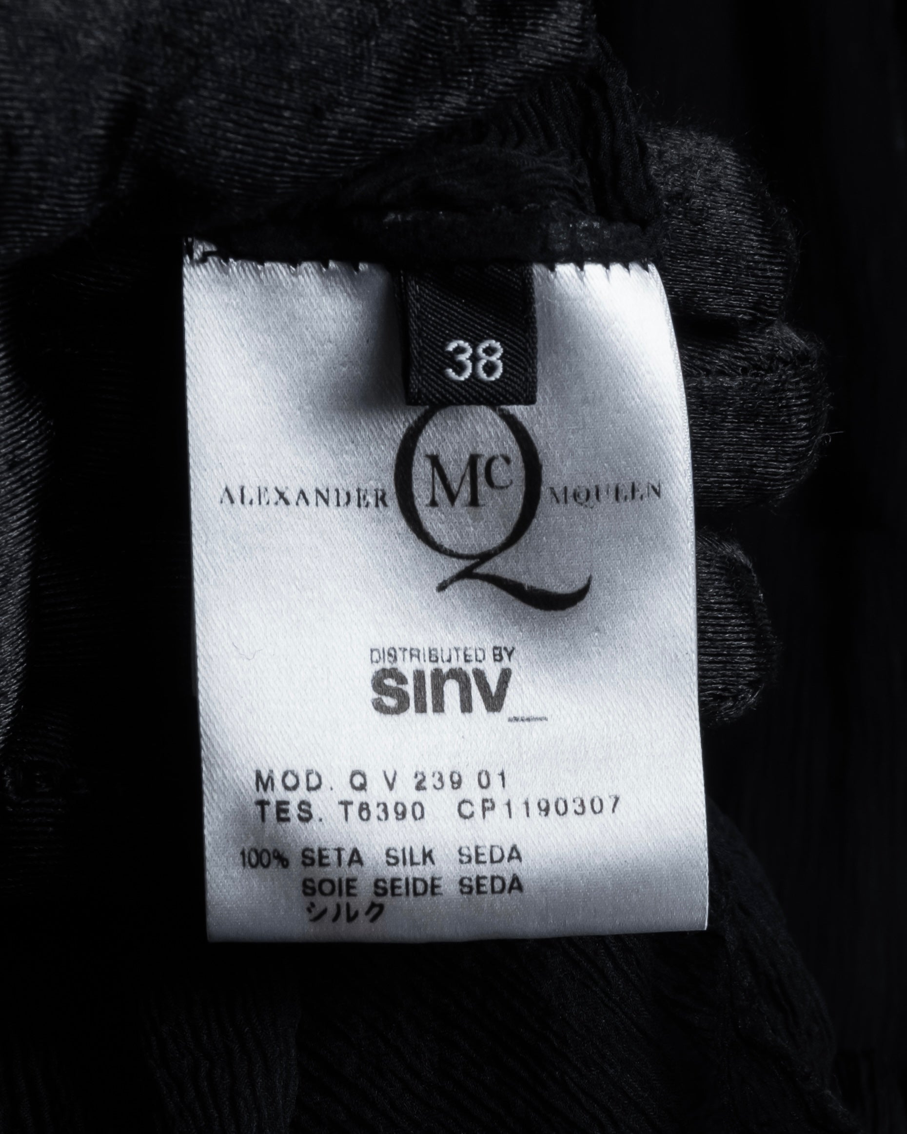 "MCQ Alexander McQueen" 06-10's Puffed sleeve gathered georgette long dress