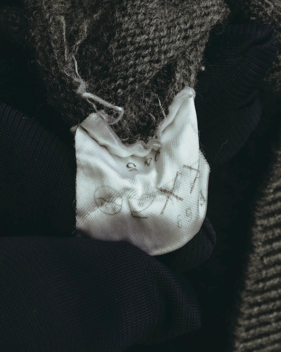 "Yves Saint Laurent" 80's-90's Relaxed wool v neck cardigan