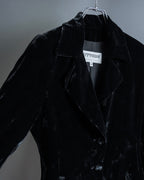 "ERREUNO" Relaxed tailored velour jacket