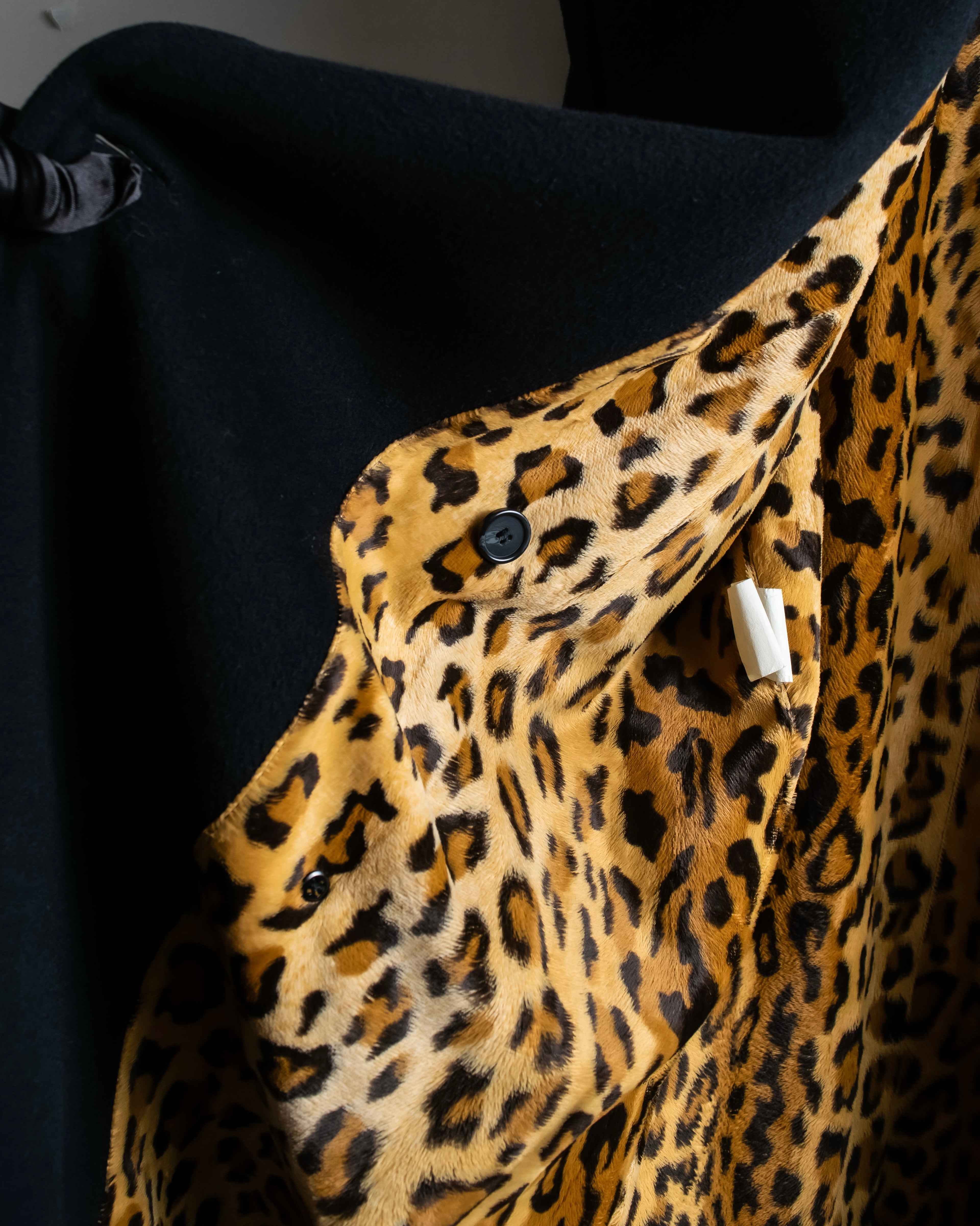 "GIANNI VERSACE UPDATE"
 Fur trimmed wool cashmere maxi double breasted coat