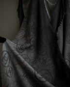 "CHANEL" Logo engraved design cashmere super large stole