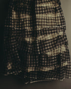 -SPECIAL- "tricot COMME des GARÇONS" 07SS Gingham check sheer tiered ruffle skirt