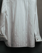 -SPECIAL- “CHANEL” 08 Cruise Collection Sheer cotton stand collar shirt