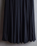 "Chloe" Fold-in pleats maxi length skirt