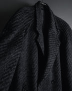 Abrigo de mezcla de mohair de doble botonadura de los años 90 de Christian Dior MONSIEUR