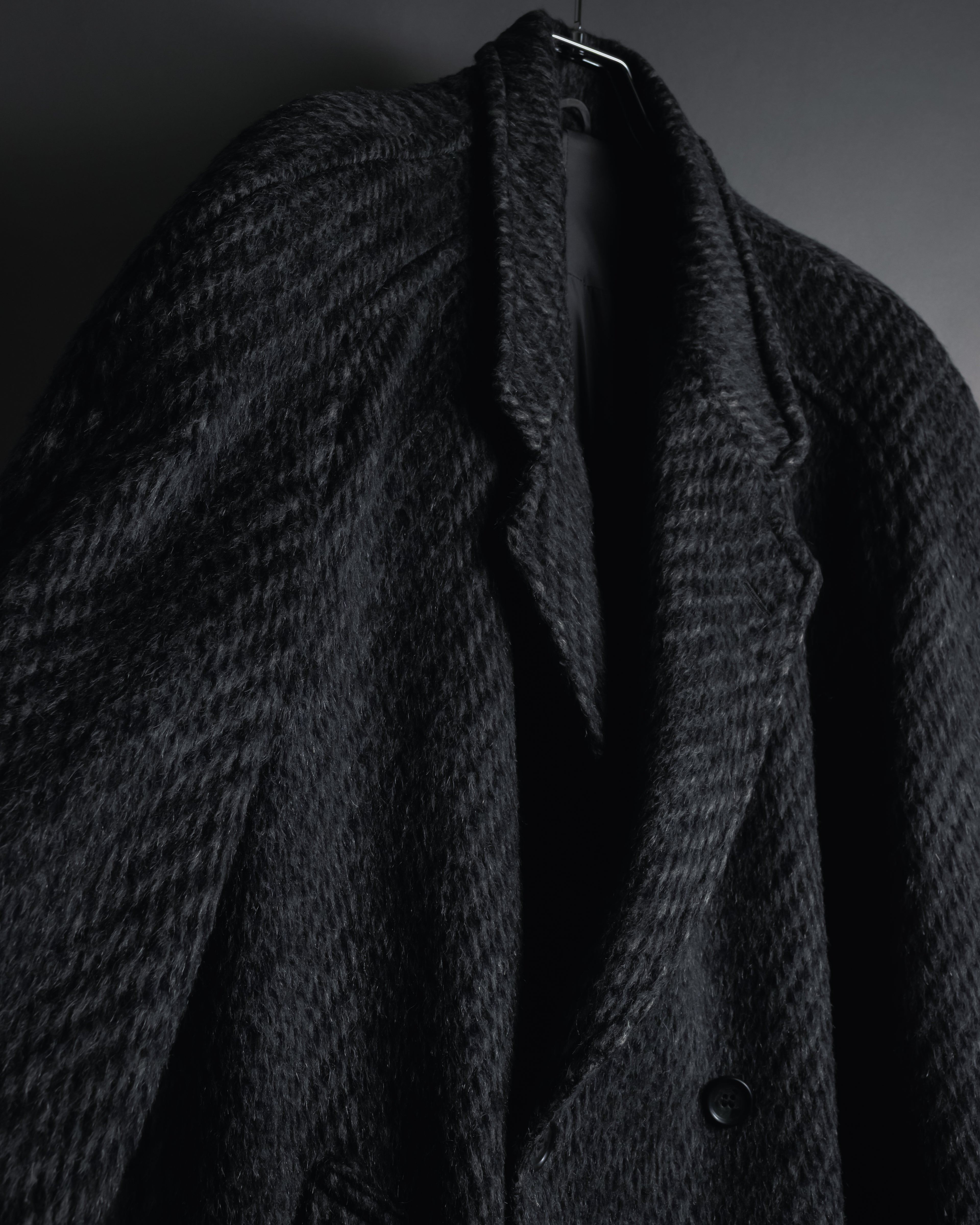 Abrigo de mezcla de mohair de doble botonadura de los años 90 de Christian Dior MONSIEUR