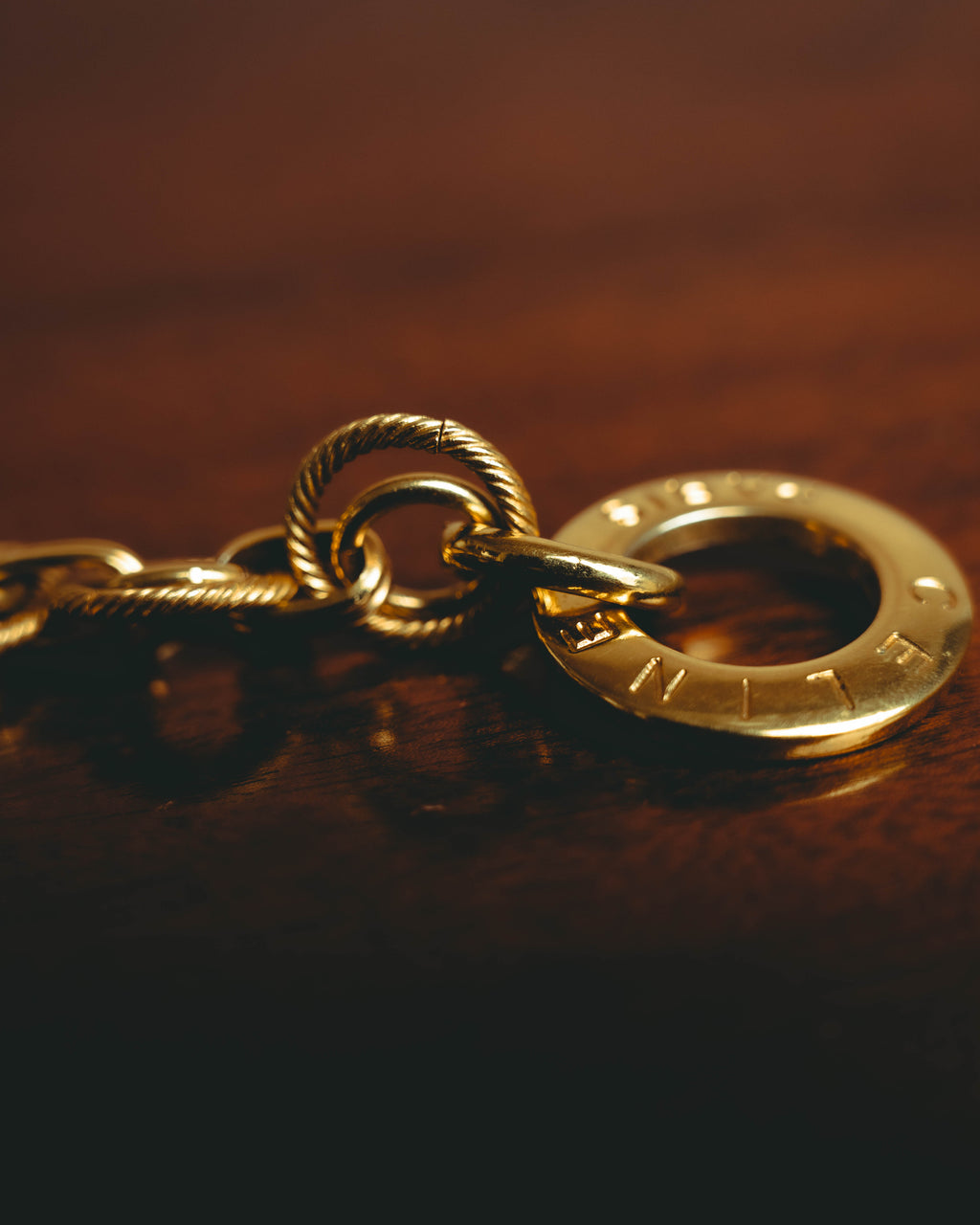 –SPECIAL– "CELINE" 90's Sculptural link bracelet