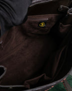 "Vintage JRA standard ostrich leather bag"