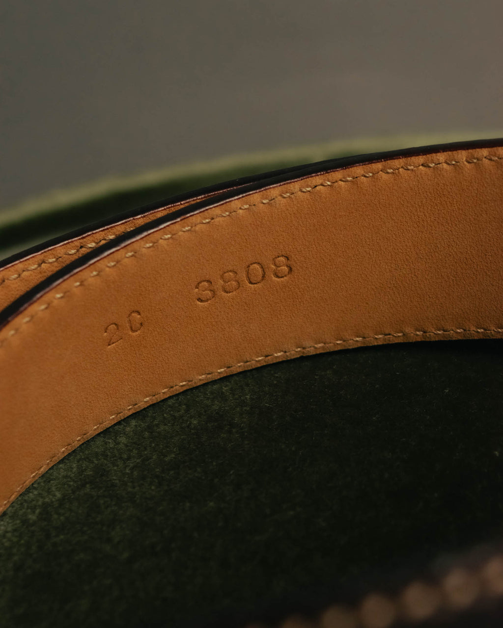 “PRADA” 90’s-00’s Studded logo leather belt