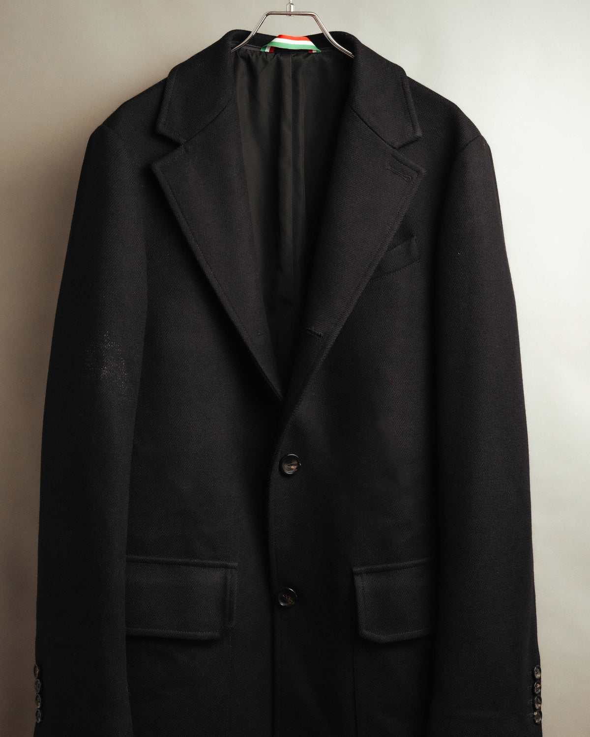 “MOSCHINO” 90’s-00’s wool cashmere tailored long coat