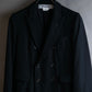 "COMME des GARCONS COMME des GARCONS" Peaked lapel double-breasted long tailored jacket