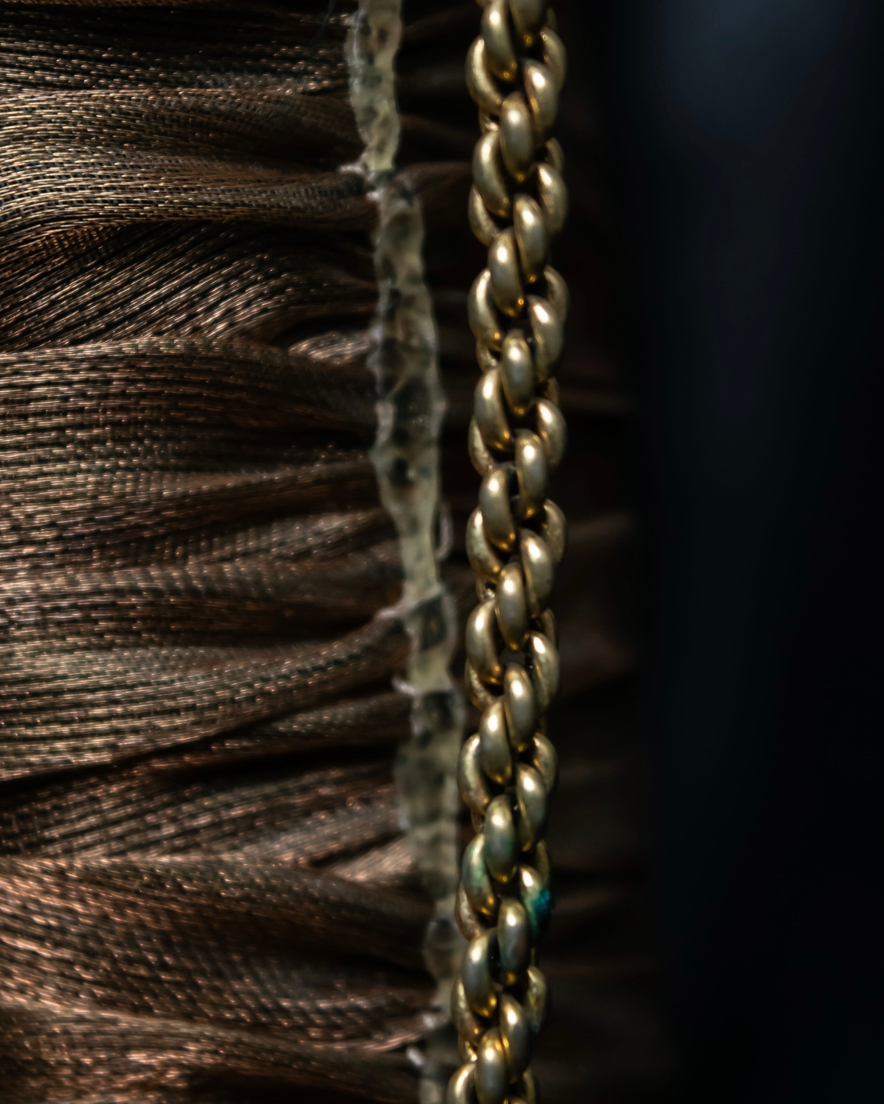 “Christian Dior” beautiful thick gold chain necklace