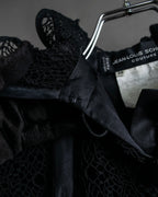 "JEAN-LOUIS SCHERRER" Lace frill design ribbon attached jacket