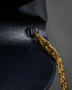 "Cartier" 80’s-90’s sculptural clasp chain shoulder bag